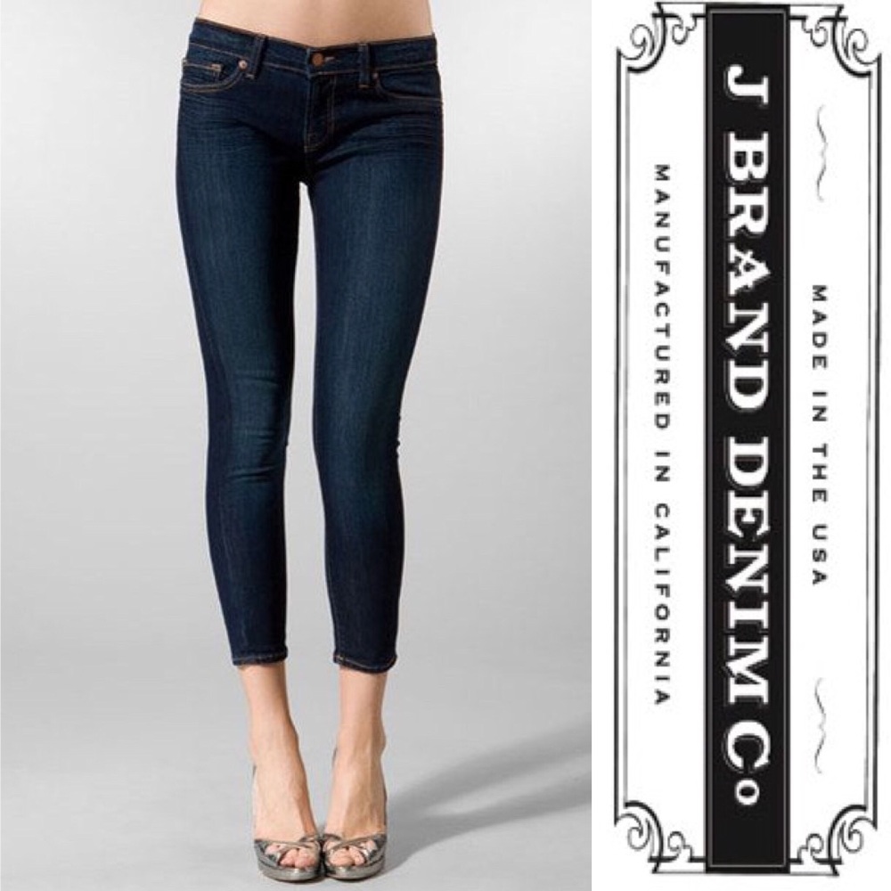 J Brand Dark Vintage Capri Jeans Size 26